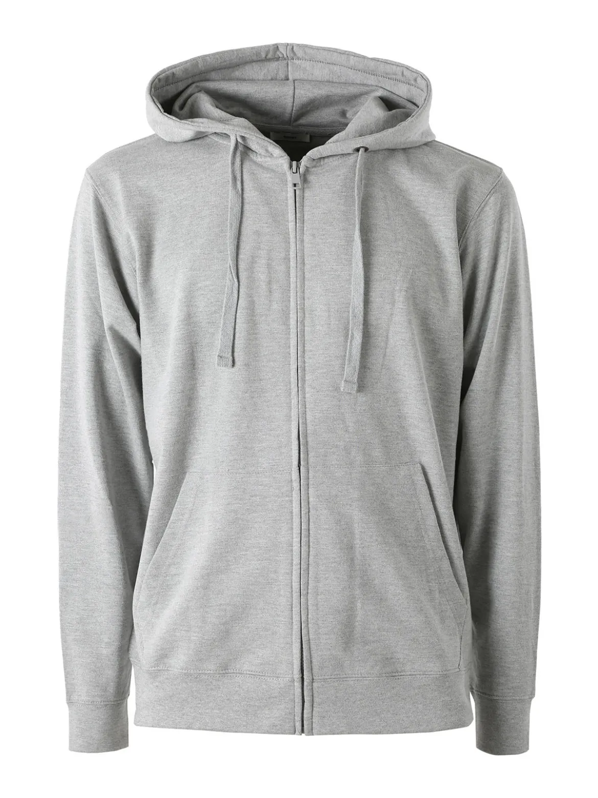 Baker'S Felpa da uomo full zip con cappuccio - grigio