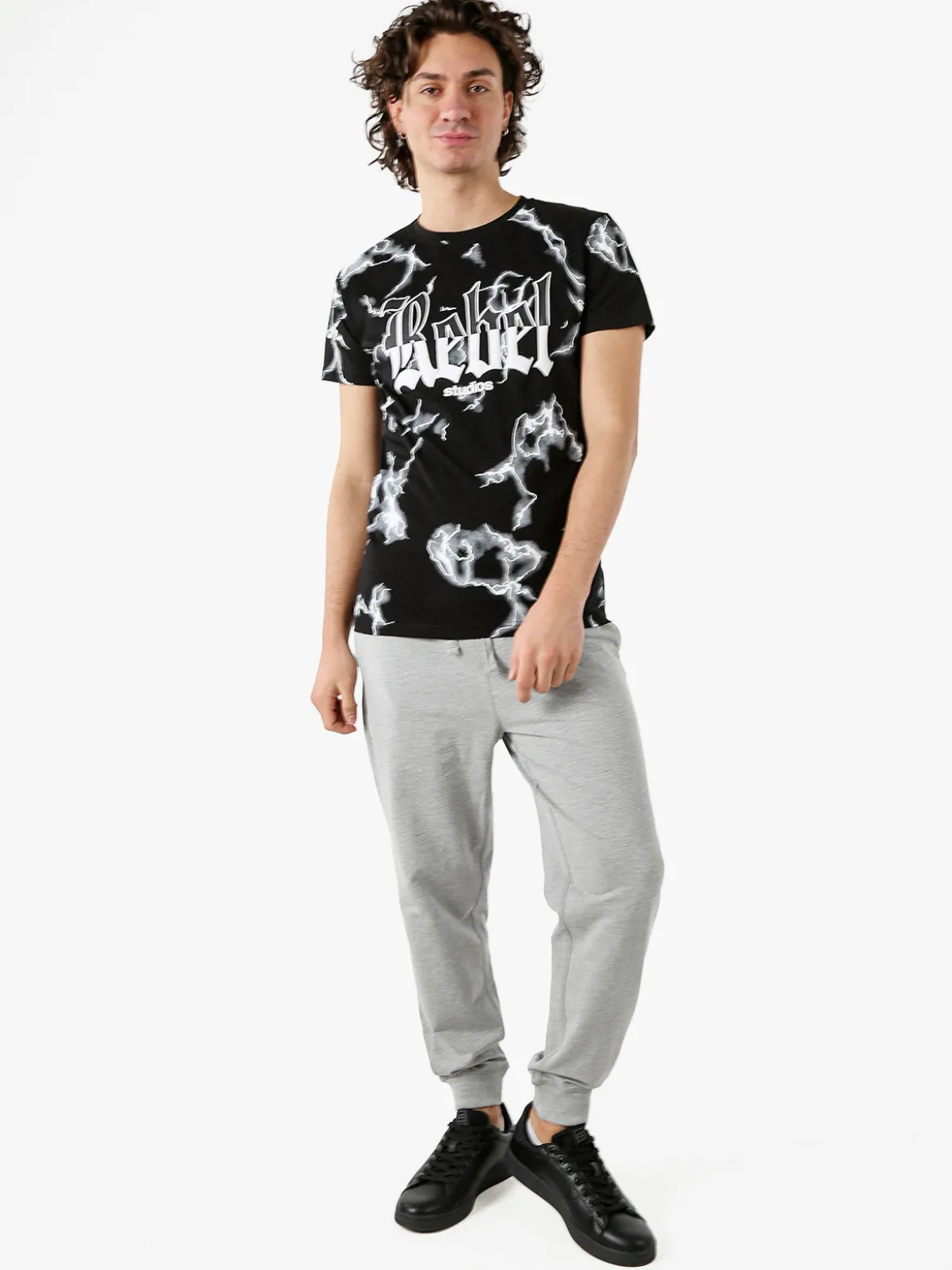 Baker'S Pantaloni tuta da uomo con coulisse e polsini - grigio