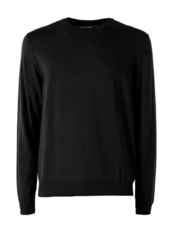 Baker'S Pullover girocollo da uomo in cotone - nero