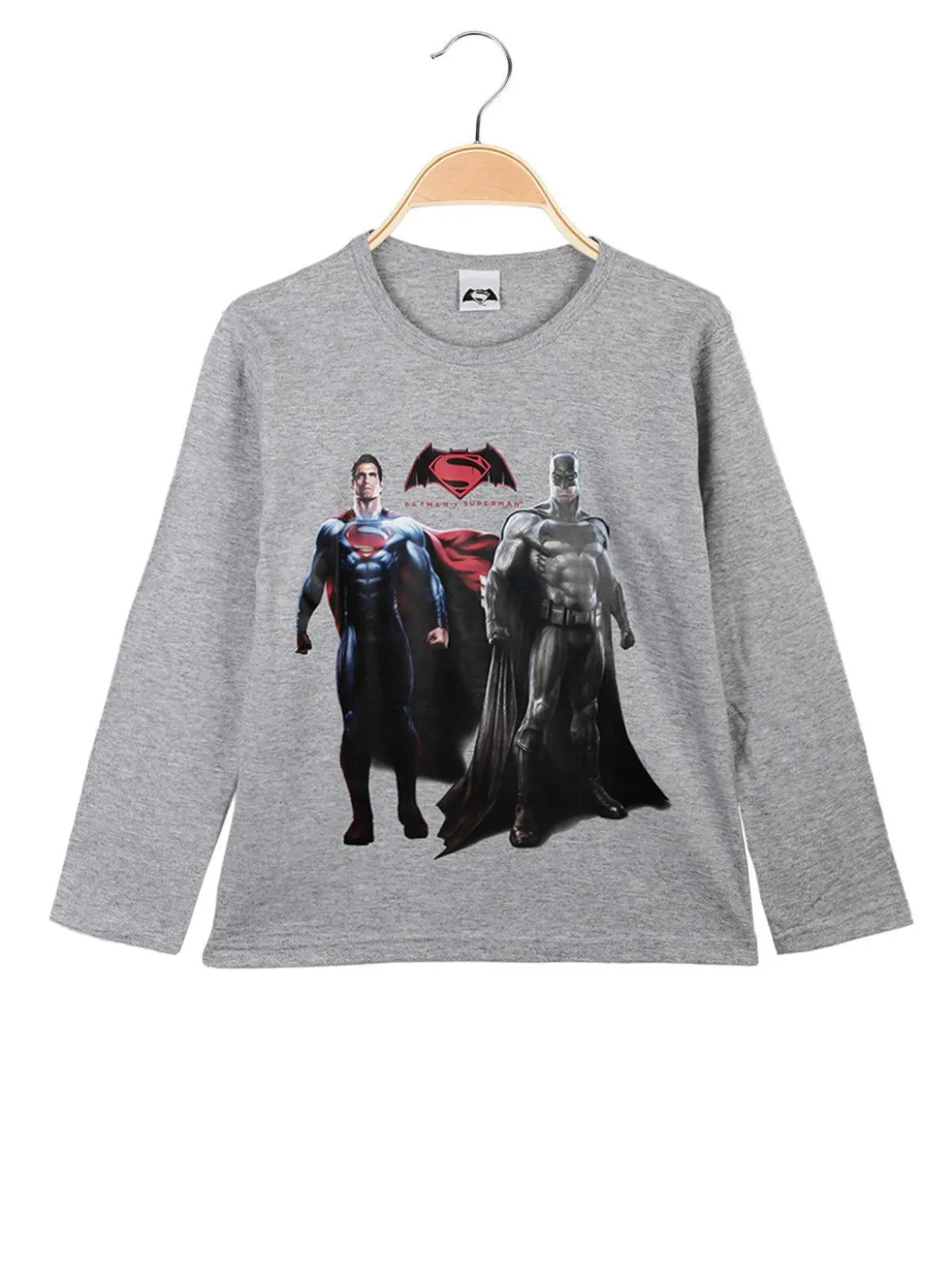 Batman Maglietta da bambino manica lunga con supereroi