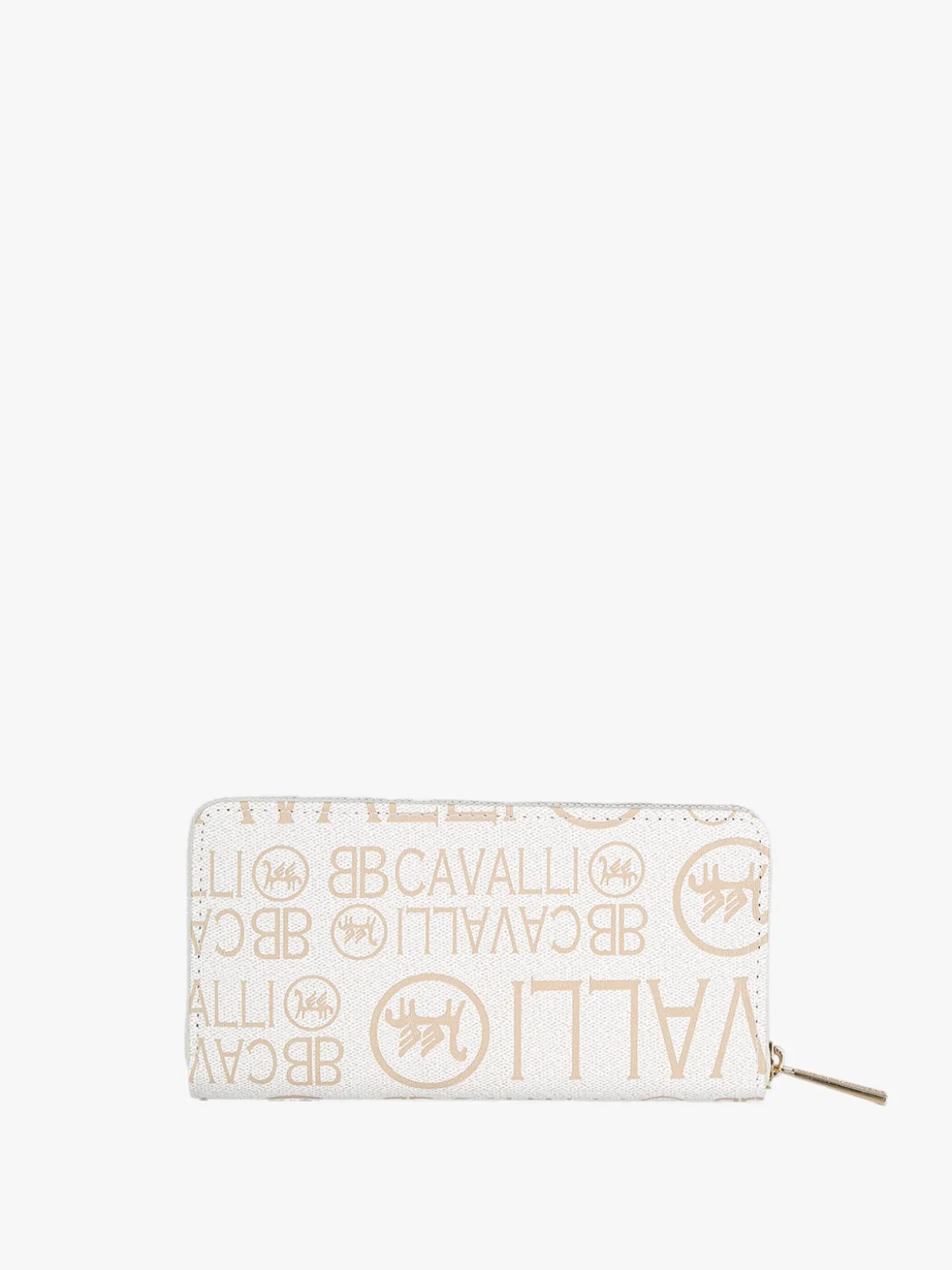 B.Cavalli Portafoglio da donna con stampe - bianco