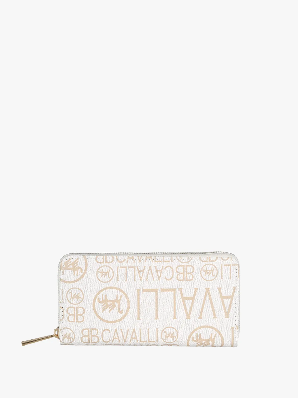 B.Cavalli Portafoglio da donna con stampe - bianco