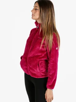 Be Board Felpa donna full zip in pile - fucsia