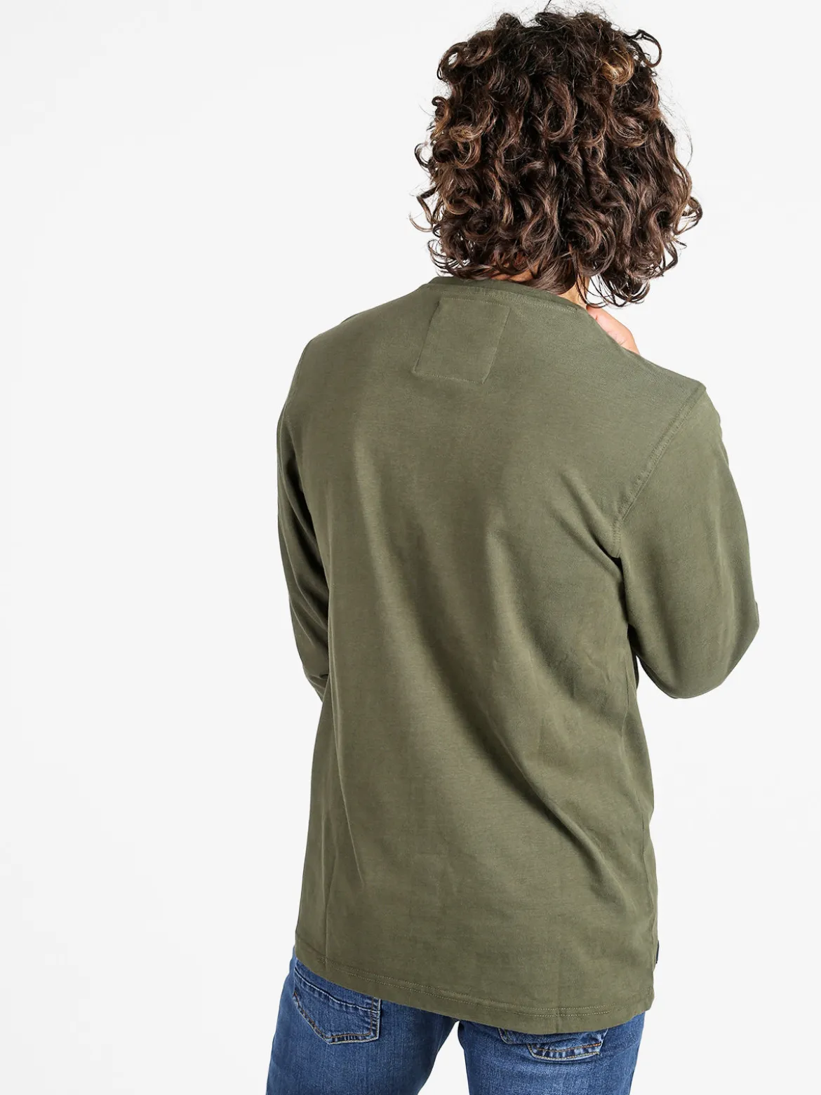 Be Board Maglia girocollo da uomo in cotone - militare