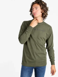 Be Board Maglia girocollo da uomo in cotone - militare