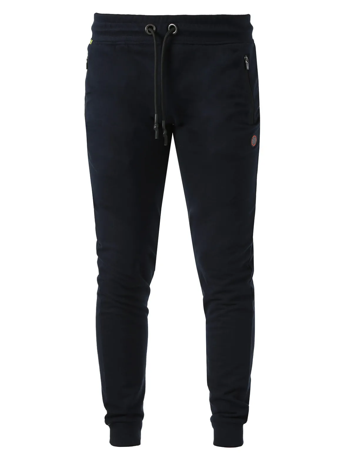 Be Board Pantaloni sportivi da uomo in cotone con coulisse e polsini - blu scuro