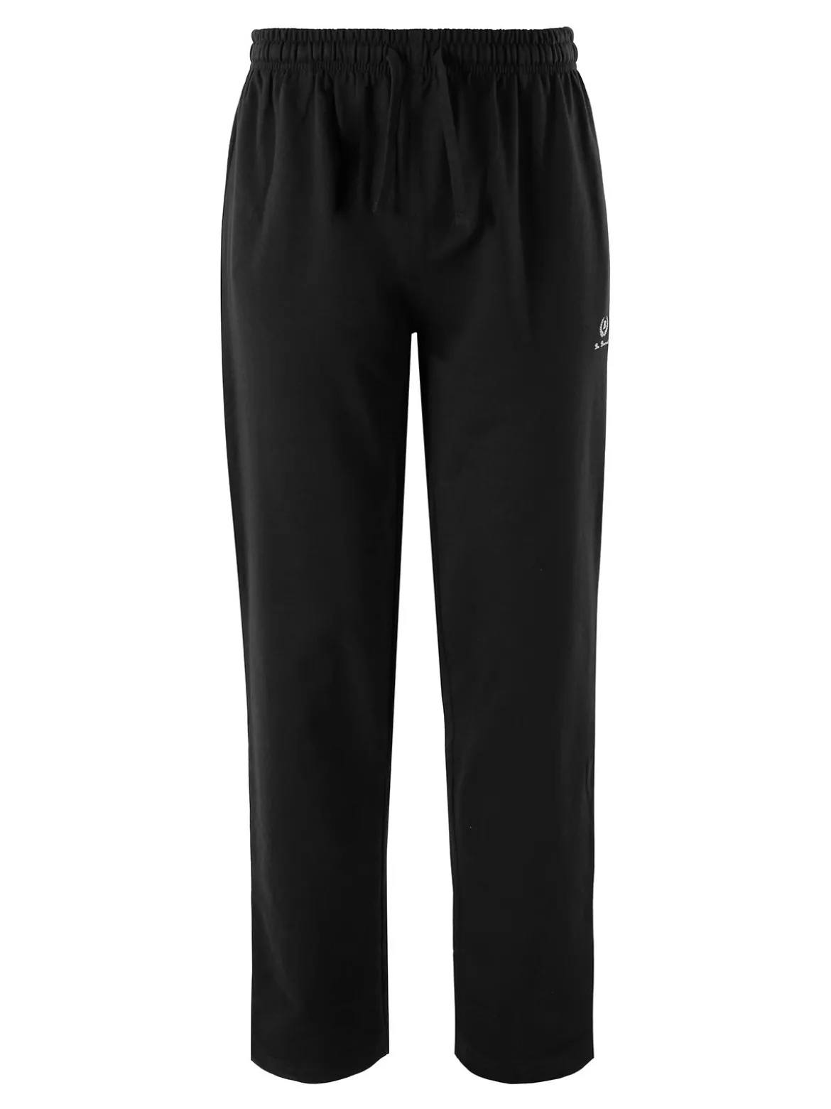 Be Board Pantaloni sportivi da uomo in cotone con coulisse - nero