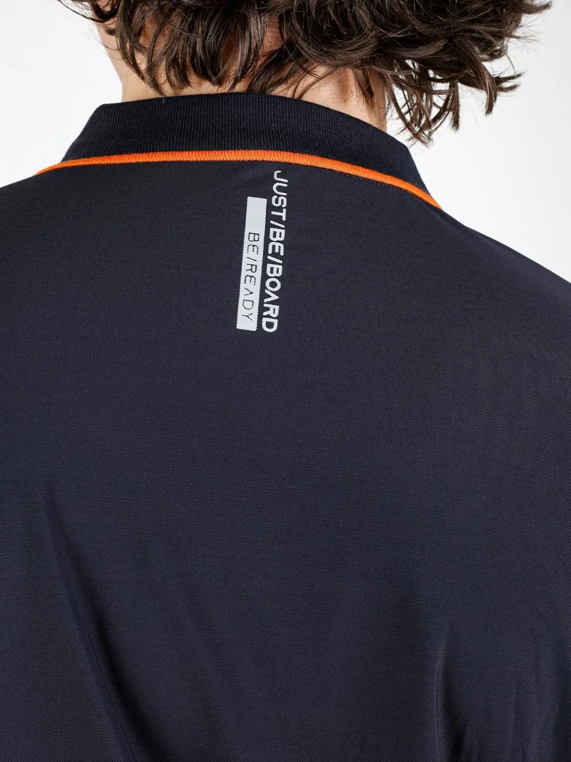 Be Board Polo da uomo a maniche corte in tessuto tecnico piquet