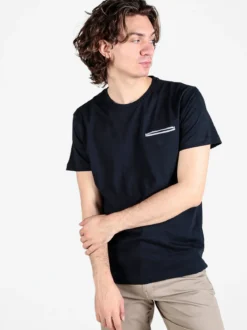 Be Board T-shirt uomo in cotone con taschino sul petto