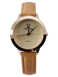 Bellos Orologio al quarzo con cinturino in ecopelle