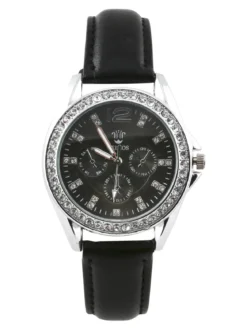 Bellos Orologio con strass e data
