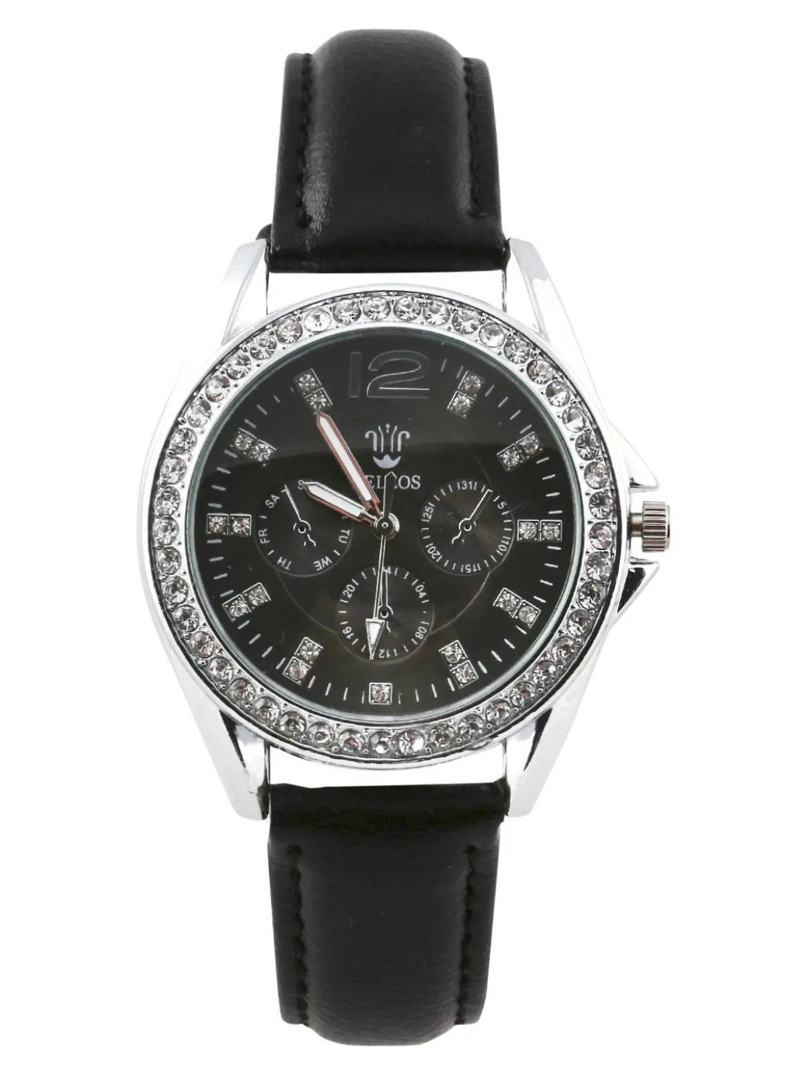 Bellos Orologio con strass e data