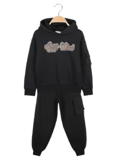 Best Kid'S Completo tuta da bambino 2 pezzi con cappuccio e interno felpato