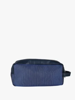 Biagiotti Uomo Beauty case da viaggio da uomo in tessuto e ecopelle - blu scuro