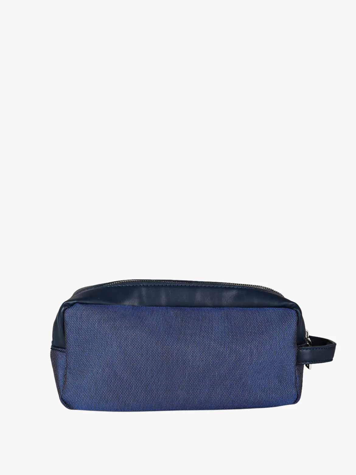 Biagiotti Uomo Beauty case da viaggio da uomo in tessuto e ecopelle - blu scuro