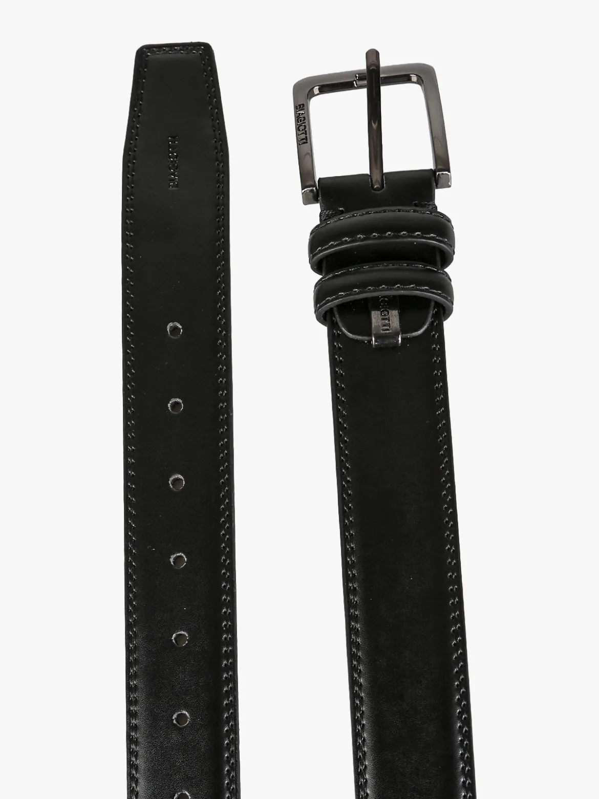 Biagiotti Uomo Cintura con fodera in pelle da uomo - nero