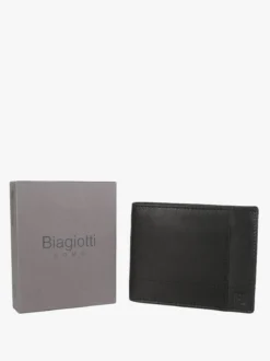 Biagiotti Uomo Portafoglio in pelle da uomo - nero