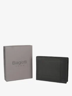 Biagiotti Uomo Portafoglio in pelle da uomo - nero