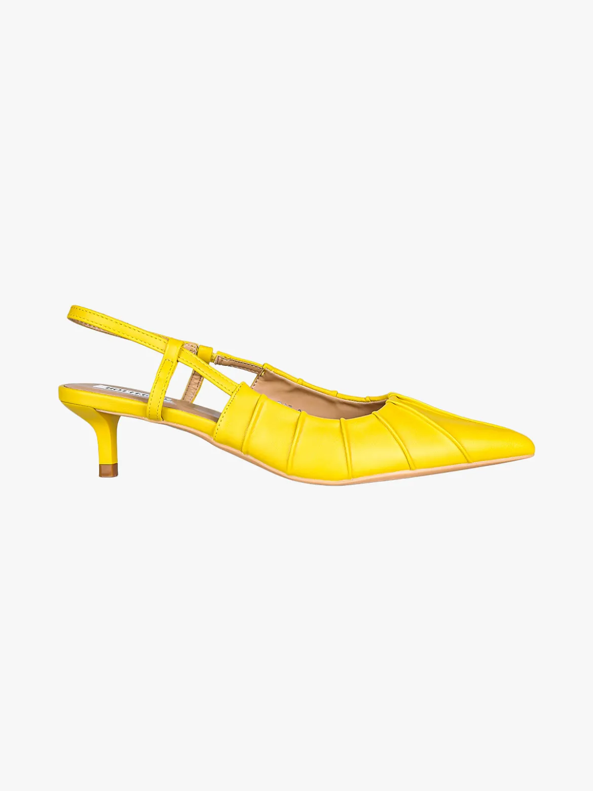 Bottega22 Slingback donna a punta con tacco a rocchetto - giallo