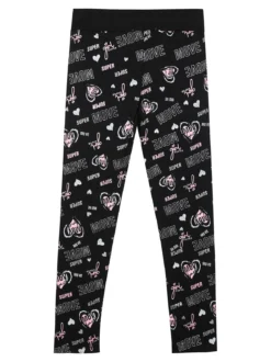 Bouny Baby Leggings stampati da bambina con fascia elastica