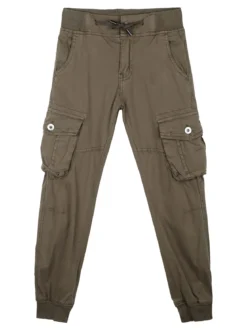 Boy & Studio Pantaloni da bambino con tasconi laterali e polsini