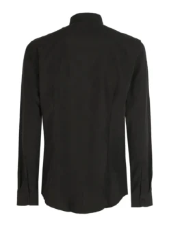 Bread & Buttons Camicia da uomo slim fit microtouch a maniche lunghe