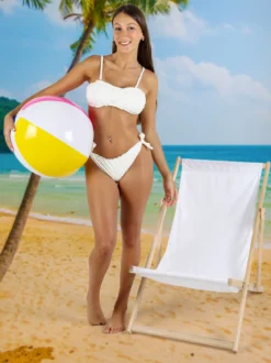 Brilliant Bikini donna a fascia imbottita con slip