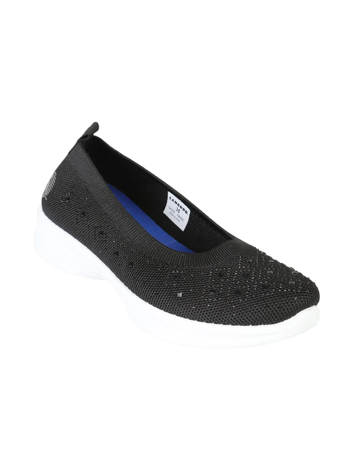 Canguro Ballerine donna sportive in maglia con strass