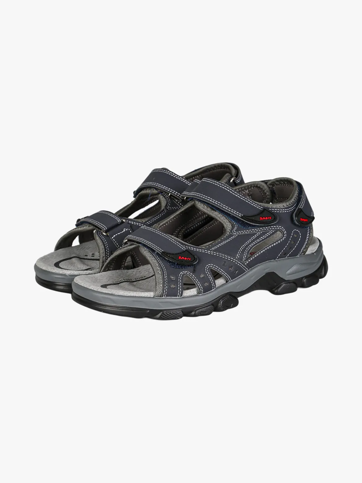 Canguro Sandali da uomo con cinturini a strappo - blu scuro