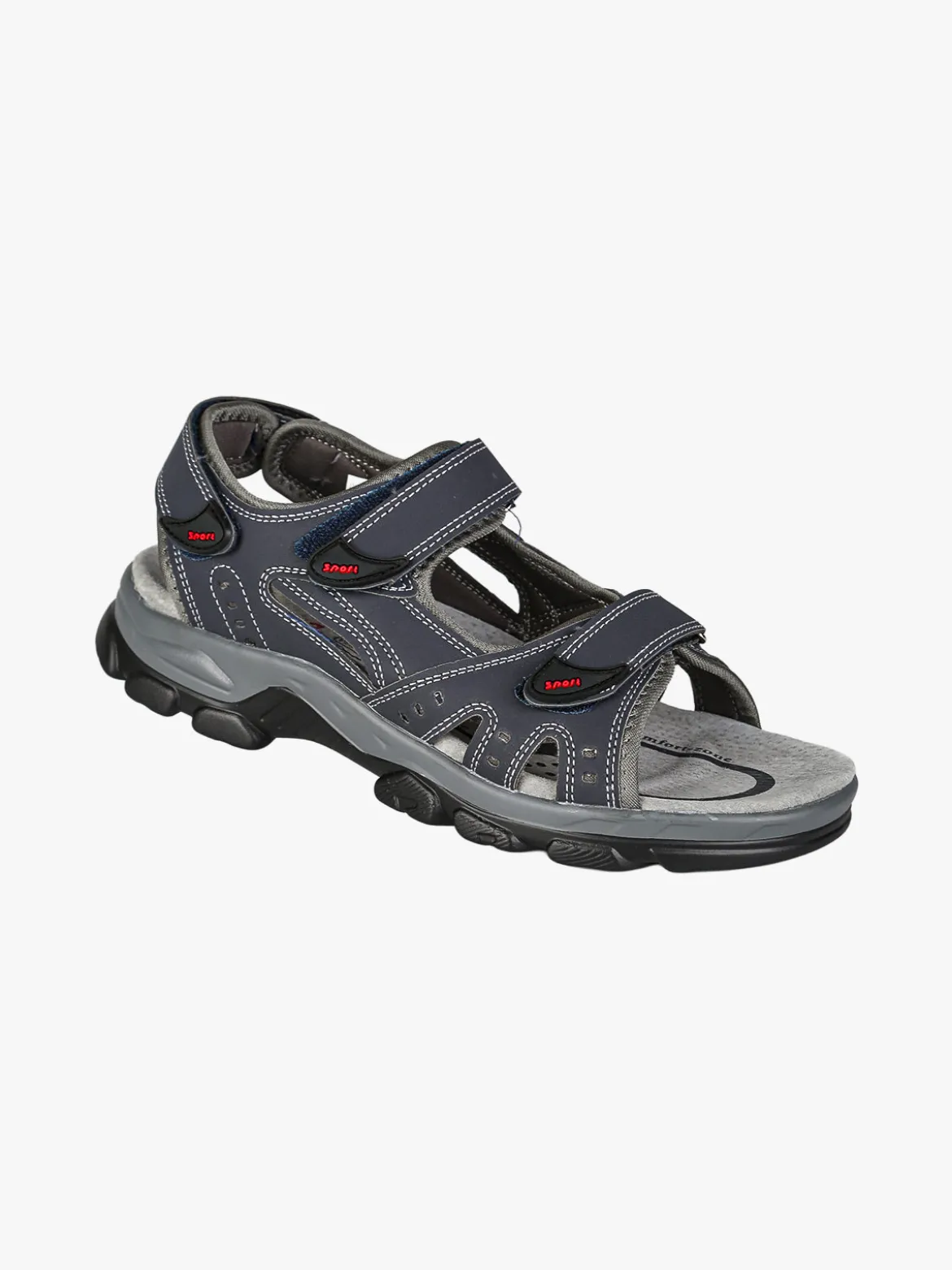 Canguro Sandali da uomo con cinturini a strappo - blu scuro