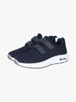 Canguro Sneakers da uomo con strappi in maglia - blu scuro