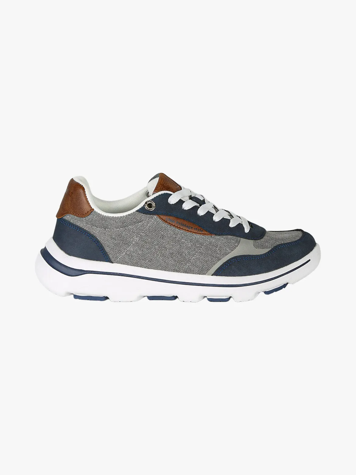 Canguro Sneakers stringate da uomo in tessuto - blu scuro
