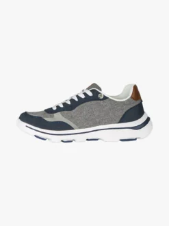 Canguro Sneakers stringate da uomo in tessuto - blu scuro