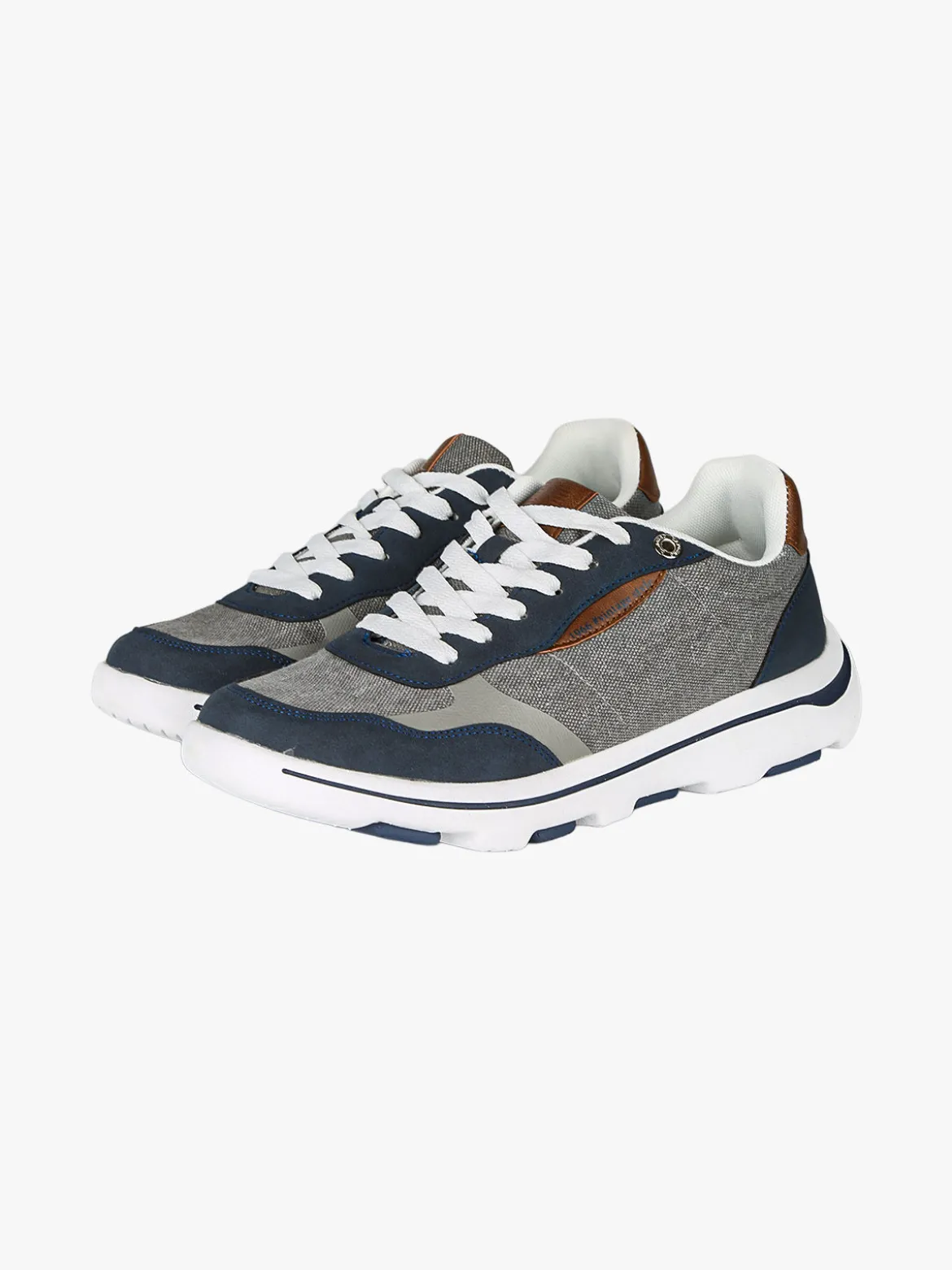 Canguro Sneakers stringate da uomo in tessuto - blu scuro