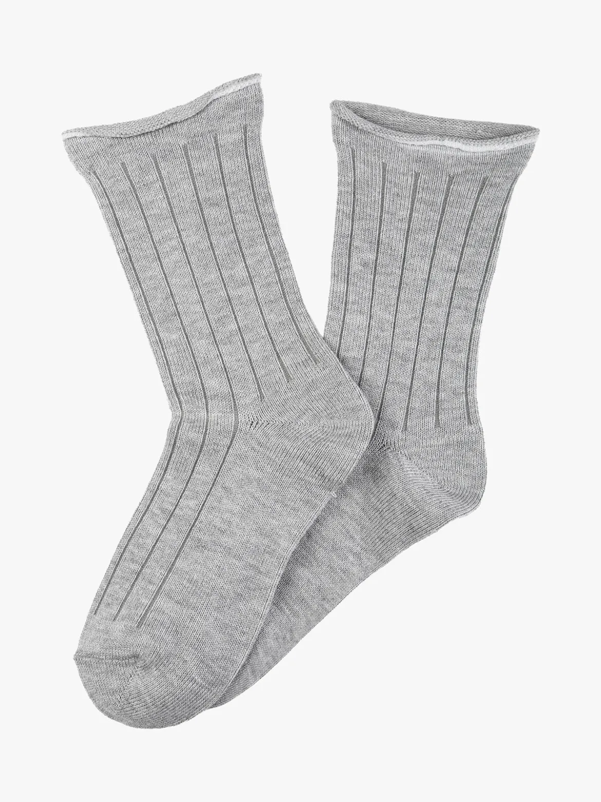 Cashmere Blend Calze corte donna in misto cashmere - grigio