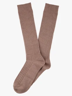 Cashmere Blend Calze lunghe donna in misto cashmere - khaki