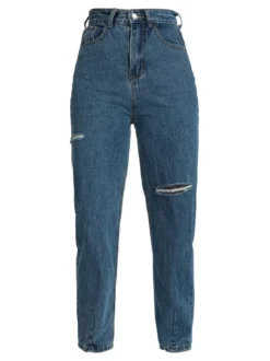 C'Est Monique Jeans baggy con strappi