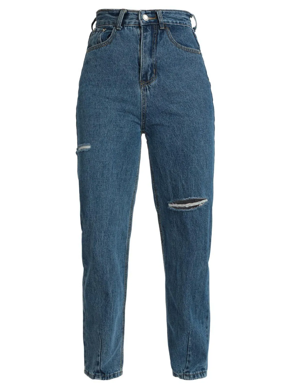 C'Est Monique Jeans baggy con strappi