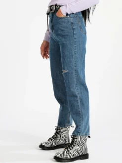C'Est Monique Jeans baggy con strappi