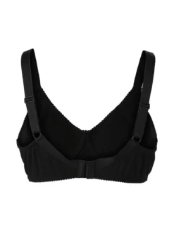 Charme Attrazione Italiana Reggiseno bielastico in cotone senza ferretto COPPA B - nero