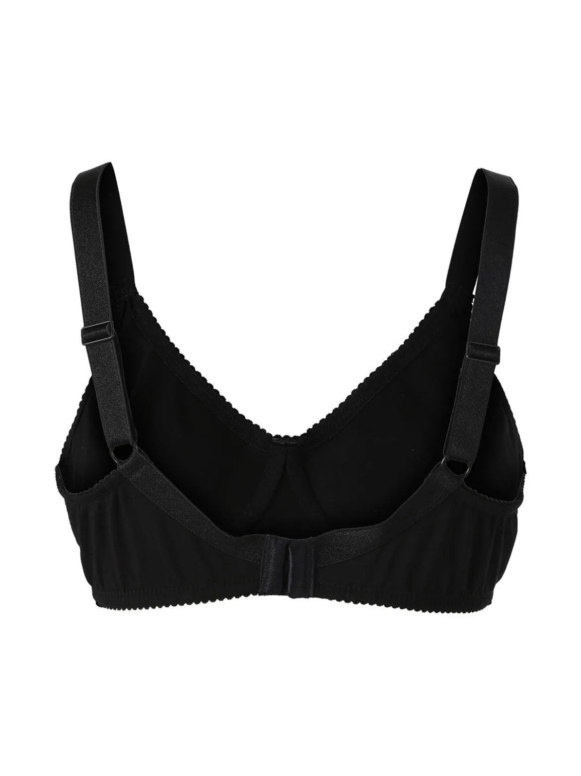 Charme Attrazione Italiana Reggiseno bielastico in cotone senza ferretto COPPA B - nero