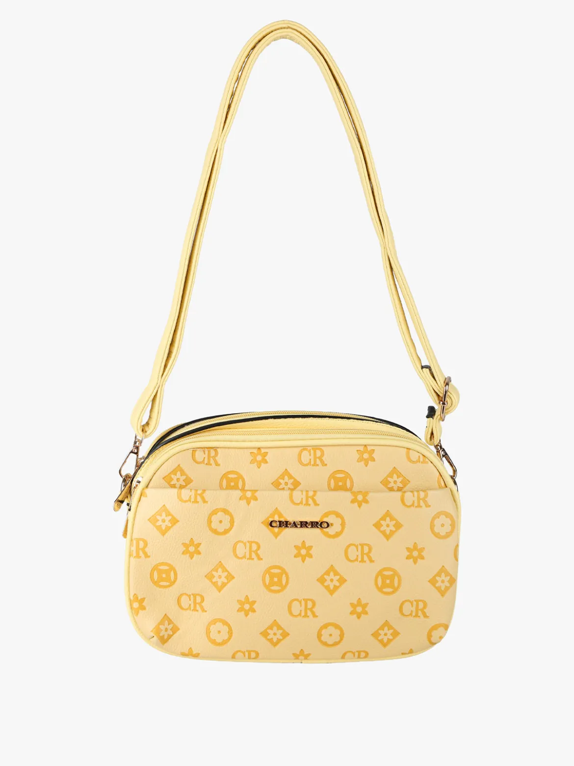 Charro Borsa a tracolla da donna con logo - giallo