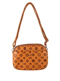 Charro Borsa a tracolla da donna con logo - marrone