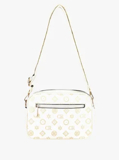 Charro Borsa a tracolla da donna con stampe - bianco