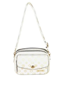 Charro Borsa a tracolla da donna con stampe - bianco