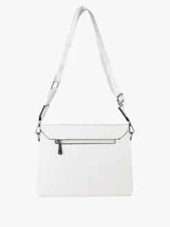 Charro Borsa a tracolla da donna in ecopelle - bianco