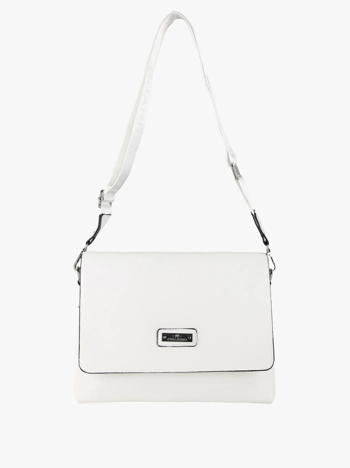 Charro Borsa a tracolla da donna in ecopelle - bianco