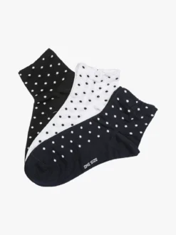 Charro Confezione da 3 paia di calze corte da donna a pois