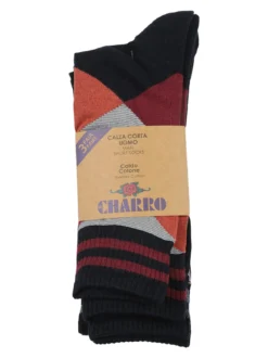 Charro Confezione da 3 paia di calze corte da uomo
