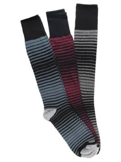 Charro 3 Paia di calze lunghe da uomo in caldo cotone